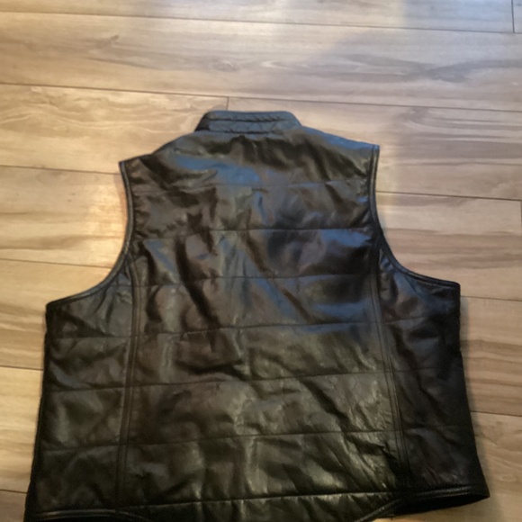 Gap REAL leather vest zipper in front XL - Picture 10 of 10